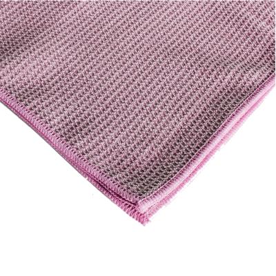 China Wholesale Customized Viable Gym Softextile Microfiber Grippy Waffle Non-Slip Exercising Towel For Hot Yoga for sale