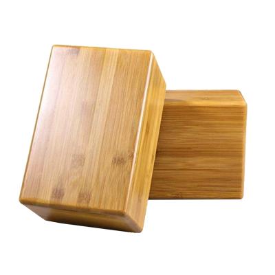 China Non Toxic Natural And Sustainable High Density Bamboo Yoga Handstand Block With Smooth Touch for sale