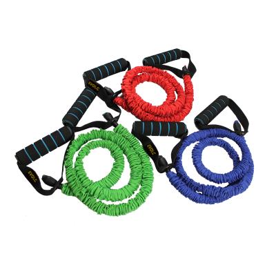 China Strong wear resistance and perfect elasticity make resistance tube elastic bands set simple for resistance training or home workouts for sale