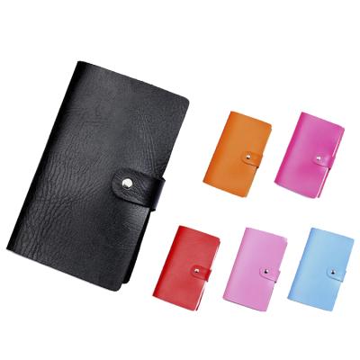 China Factory Custom Durable Business Name ID Cards Case Colorful Soft Leather Card Holder for sale