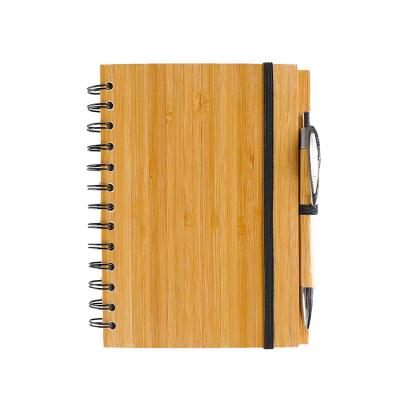 China Custom Logo Wholesale Hardcover Cheap Business Logo Diary Journal Recycled Bamboo Cardboard Cover Notebook Eco-friendly for sale