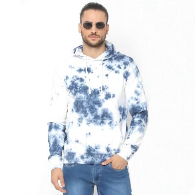 China Anti-Wrinkle Tie Dye Hoodie Heavy Cotton French Terry Plus Size Men's Hoodies for sale