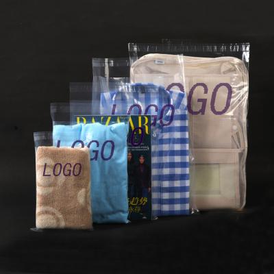 China Anti-Wrinkle Custom Design Transparent Poly Bag Self Adhesive Plastic Opp Bag For T-shirt ,Clothes Storage Packaging Clear Bag for sale