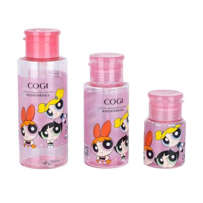 China 200mll 500ml Luxury PET Skin Care Packaging Nail Polish Remover Pump Dispenser Bottle for sale