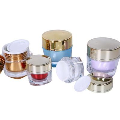 China Acrylic Body PP Inner Tank 15g Empty Skin Care Face Cream Cosmetic Container Cream Jars for sale