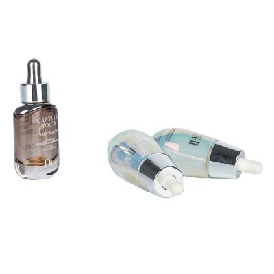 China Competitive Glass Round Dropper Bottle for Serum and Essence 30ml 50ml Any Color is OK for sale