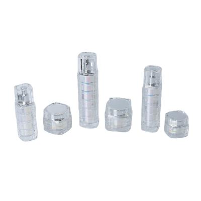 China 30g 50g 15g 50ml 30ml 100ml 120ml Acrylic Cap Skin Care Set Cream Jars Plastic 10000pcs for sale