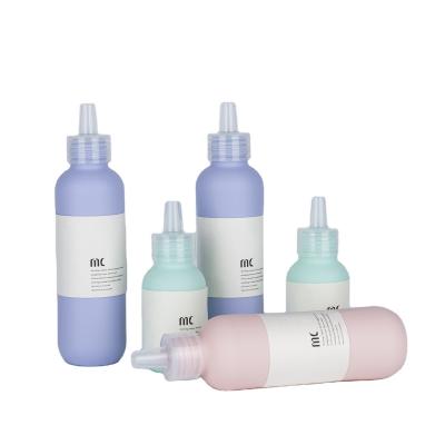 China Screen Printing Round Bottle for 60ml 80ml 100ml 120ml 150ml HDPE Plastic Liquid Packaging for sale