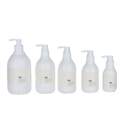 China Screen Printing 100ML 200ML 250ML 300ML 500ML Round Plastic PE Shampoo Bottle Hand Wash Bottle for sale