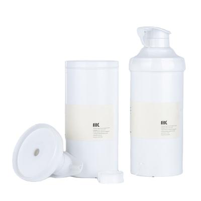 China 500ml Round Shape Plastic Lotion Pump Bottle Airless Bottle Innovative Airless Design for sale