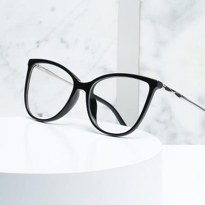 China 2021 New Fashion Trends Glasses Beautiful Eyeglasses Personality Spring Hinge Unisex Anti-blue Light Large Round Frame Full Eyeglass Frame for sale