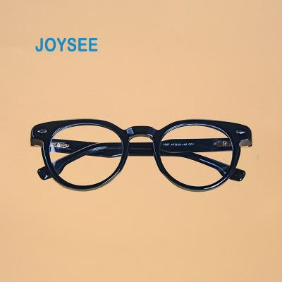 China For Joysee Reading Glasses 2021 Classic Blue Lightweight Polarized Glasses SS Anti Glasses Case Retro Anti Futuristic Glasses Vintage Blue for sale