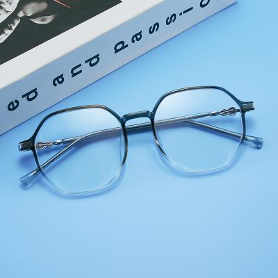 China 2022 popular style cool anti-blue light eyewear irregular shape economical optical transparent frame TR90 full eyewear frames for sale