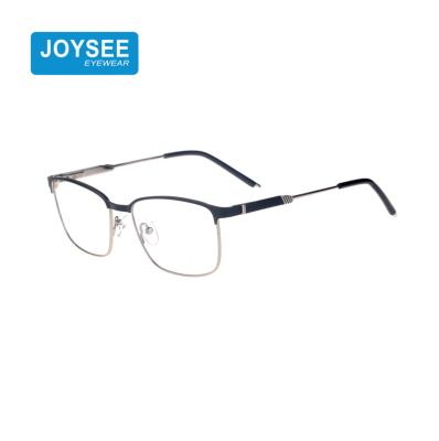 China 2021 Wholesale Classic Fashion Ready Running Joysee Metal Eyewear Glasses Optical Frames Half Rim Eye Glasses for sale