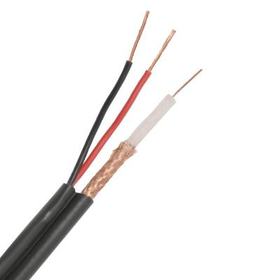 China Dual Black Coax 1000ft from A.W.G. HDTV/CATV/CCTV shield RG59 2dc coaxial cable Rg59 coaxial cable CCS 18 for sale