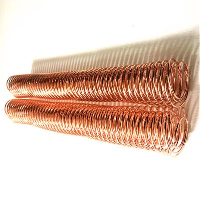 China Good quality metal shinny spiral coil notebook binding 48 loop single spiral coil binding for sale