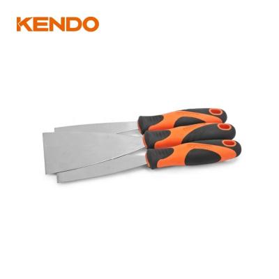 China Carbon Steel 3 Pcs Hand Metal Putty Knife Set Putty Scraper Tool Kit for sale