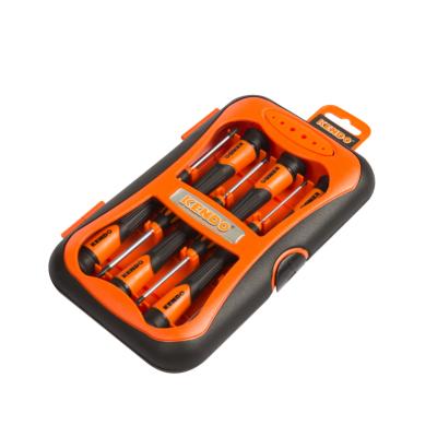 China KENDO CRV 6pc precision plastic screwdriver set schraubenzieher for sale