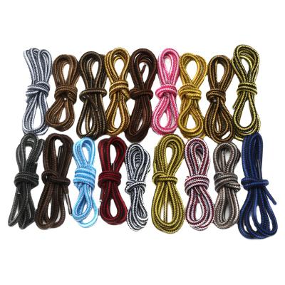 China Yibish Round Boot Laces Heavy Duty And Durable Laces For Boots, Work Boots And Hiking Shoes for sale