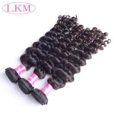 China Good Quality Deep Wave 8a Virgin Peruvian Human Hair Natural Wave Color for sale