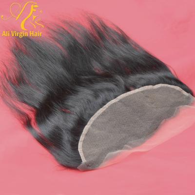 China Can Be Dyed/Can Be Permed Brazilian Straight Lace Frontal Ali Virgin Malaysian Indian Peruvian Free Shipping 13x4 Curly Wavy Straight Headband for sale