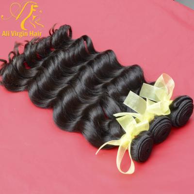 China Deep from Weft to End& Free Shipping Full Curticle Plug 2pcs/lot Virgin Hair Best Sellers Non Tangle Natural Wave Peruvian Hair for sale