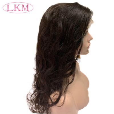 China Body Wave Customized Natural Swiss Brazilian Brazilian Wig Body Wavy Hair Closure Lace Closure Wig for sale