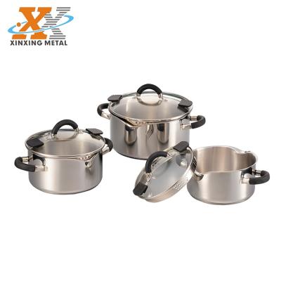 China Sustainable Good Prices German Style Stainless Steel Cookware Sets Pasta Pot With Strainer for sale