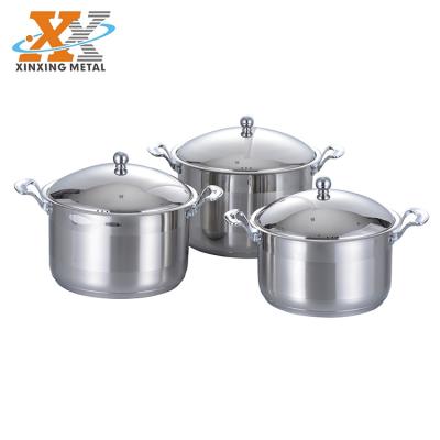 China Hot Stock Stainless Steel Sauce Pot Sustainable Pot Manufacturer China Pot Set For Sale Dinner Set for sale