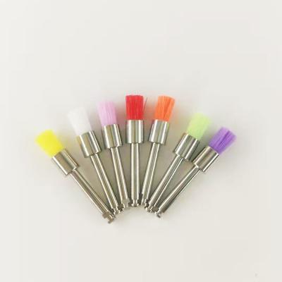 China Polish High Quality Dental Disposable Colorful Plastic Polishing Brushes for sale