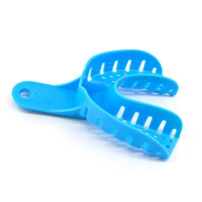 China Dental Regional Disposable Large Upper Perforated Full-Arch Plastic Impression Tray for sale