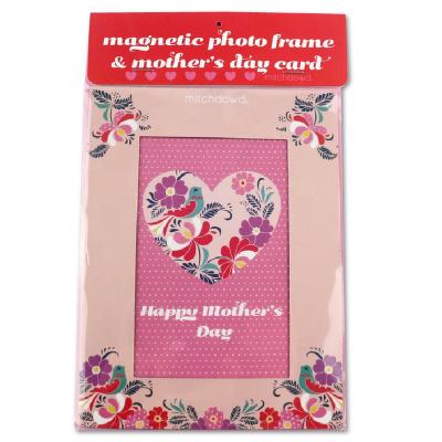 China Metal Mother's Day Gift Photo Frame Fridge Magnet For Size 4*6 for sale