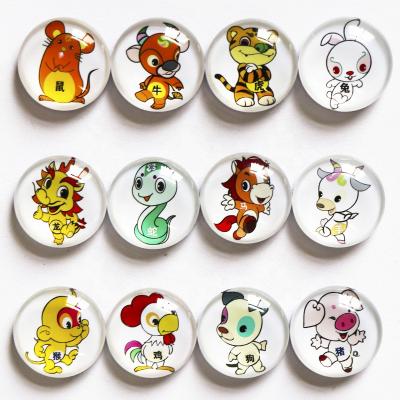 China Factory Decoration Animal Fridge Magnet Crystal Glass Cute Animal Magnetic Fridge Magnets for sale