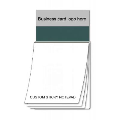 China Custom Printed Self Adhesive Cute Logo Fridge Sticky Notepad Memo Pad Funny Printing for sale