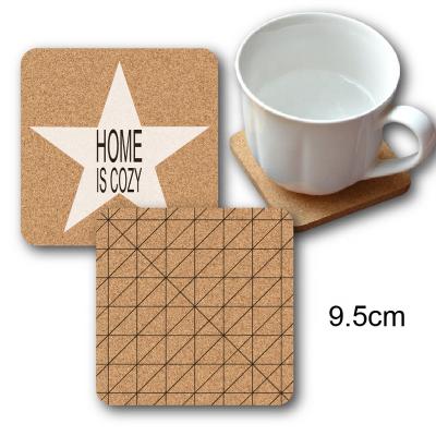 China Sustainable Home Decoration Table Cork Coasters And Place Mats Heat Resistant for sale