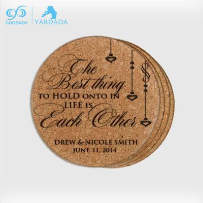 China Viable Wholesale Cork Costers Mug Coaster , Custom Printed Beer Coasters for sale