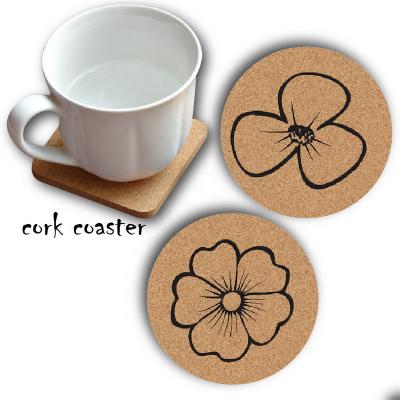 China 20 Years Manufacturer China Viable 5 Inch Beer Cork Mug Mat Wholesale Bar Coasters Hot Pad Set For Drinks for sale