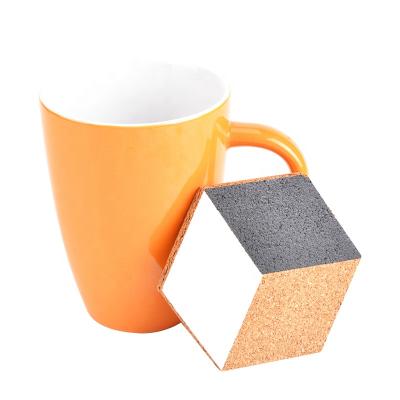 China Europe Eco Friendly Hexagonal Cork Coasters for sale