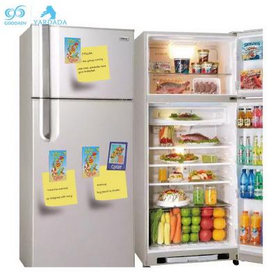 China Moutain paper printing+tinplate+magnet custom printed magnetic sticker metal tinplate fridge magnet 80*53mm for sale