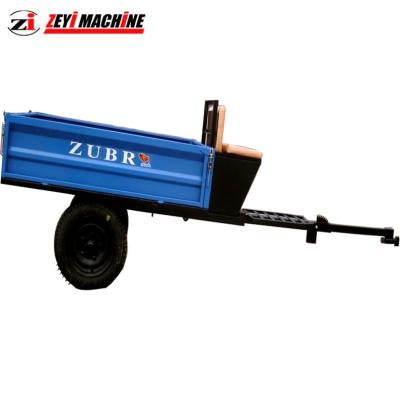 China Cargo Freight Walking Tractor Hanging Trailer With Cushion for sale