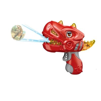 China Hot Sales Gun Toy Electronic Dinosaur Launches Revolver Police Cool Gun With Glow Light Sound Indoor Outdoor Games For Kids Gifts Toys for sale