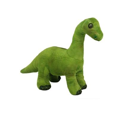 China Baby Accompany Hot Sales Green Standing Dinosaur Plush Toys Stuffed Animals With Walk And Light Long Doll Sound Neck Dinosaur Toys For Children for sale