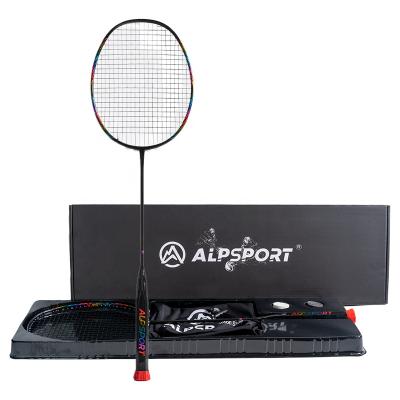 China Eastic & Durable ALPE SPORTS Badminton Racquet Full Carbon Yone Badminton Racket High Quality Single Racket 8U 65G 30LBS For Pro Sports for sale