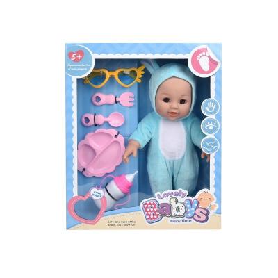 China Barbiesss Dolls Interactive Baby 12 Inch With Feeding Set Kids Medical Equipment Pretend Play Room Games Interactive Plush Stuffed Toy for sale