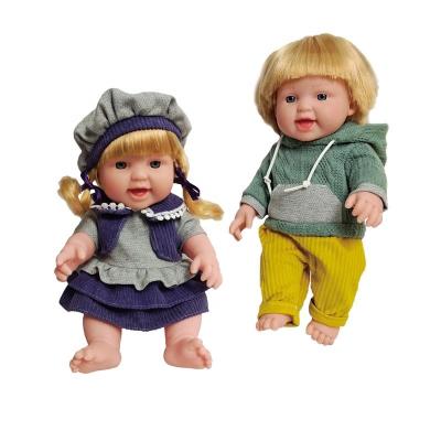 China Mini Wholesale Cheap 12 Advance Reborn Fat Baby Dolls With Hairs Toys For Kids Vinyl African American Dolls Pretend Play Toys for sale