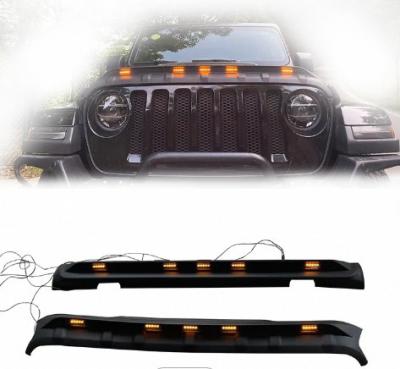 China Plastic Front And Rear Protector Cover Car Accessories Guard And Tailgate Protector With Lights For Jeep Wrangler JL for sale