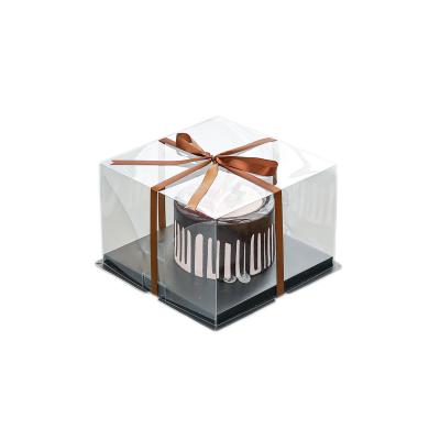 China High Quality Clear Plastic Recycled Materials Cake Box Cake PET 6