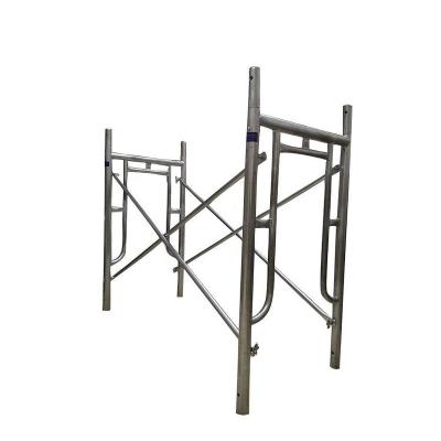 China Industrial Galvanized Construction Scaffold Frame Flip Lock Q195 Frame System for sale