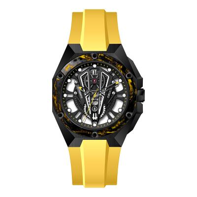 China Water Resistant Custom Logo Fashion Men Brand Stainless Steel Sport Business Luxury Automatic Leather Waterproof Mechanical Watches for sale