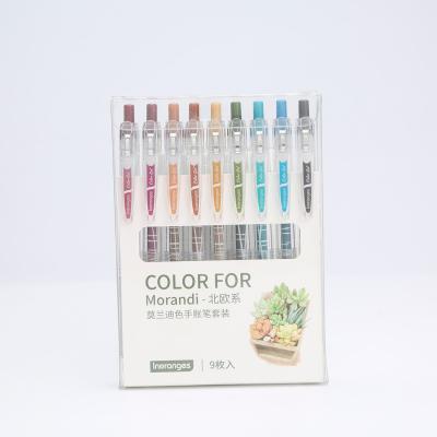 China 2021 High End Press Pen Color Gel Pen Set Student Office Notes Gel Pen for sale